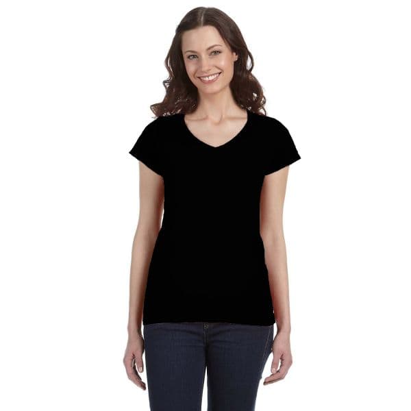 Gildan Ladies' SoftStyle® Fitted V-Neck T-Shirt | G64VL
