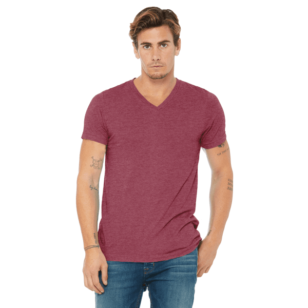 Bella + Canvas Unisex Triblend V-Neck T-Shirt | 3415C — Hero
