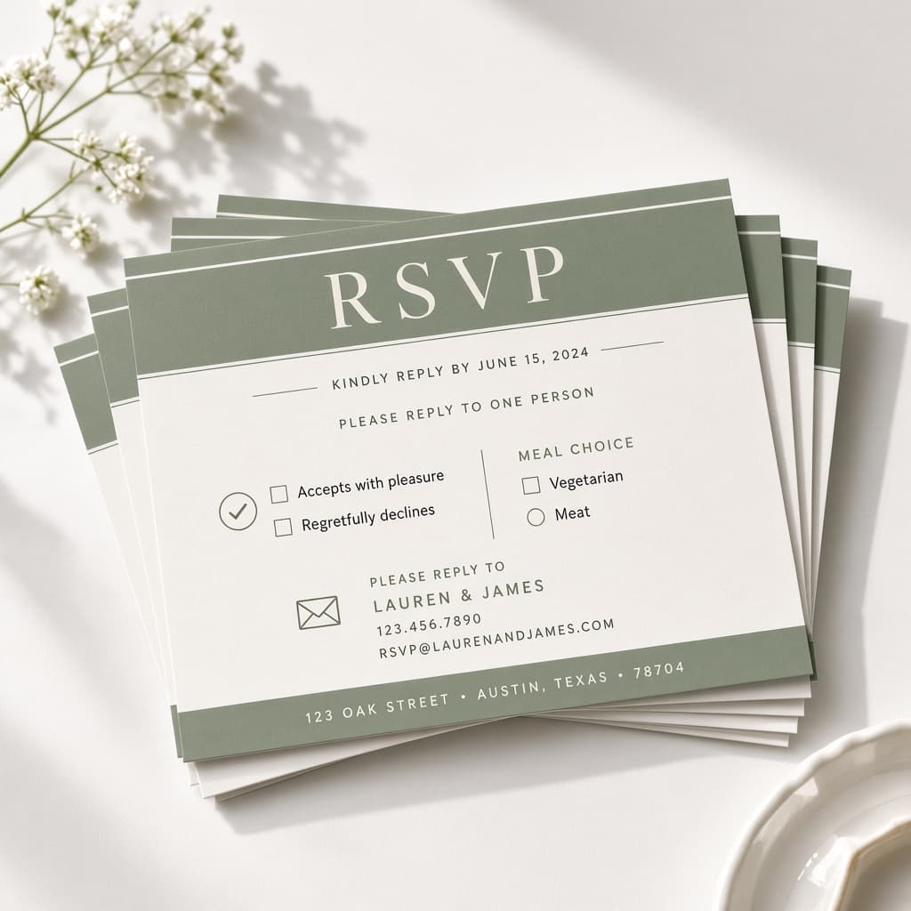 100 RSVP Postcards
