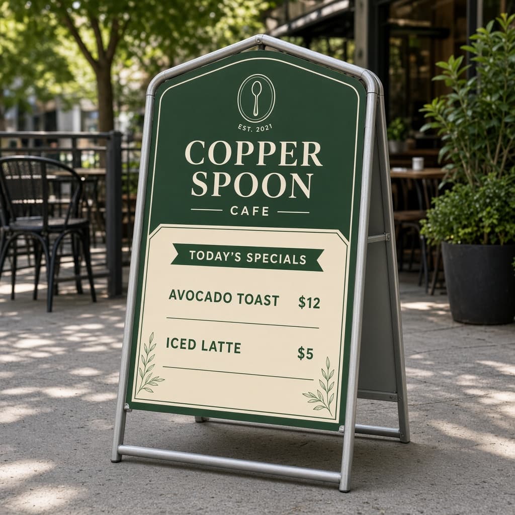 1 Sidewalk A-Frame Sign