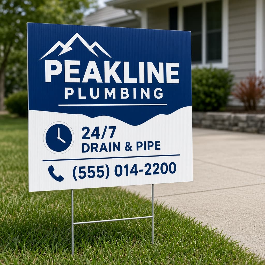 2 Yard Signs (6mm Coroplast)