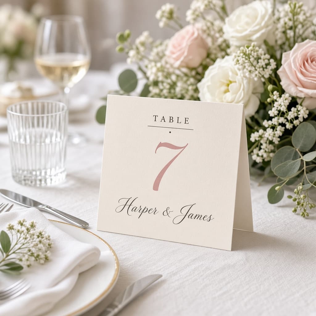 100 Table Tent Cards